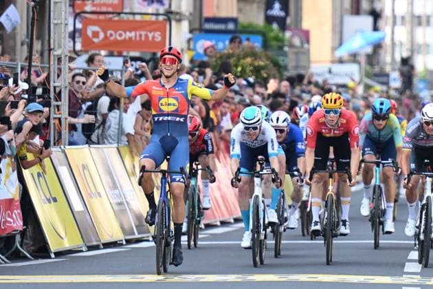 09-06-2025 Criterium Du Dauphine Libere; Tappa 02 Premilhat - Issoire; 2025, Lidl - Trek; Milan, Jonathan; Issoire; 