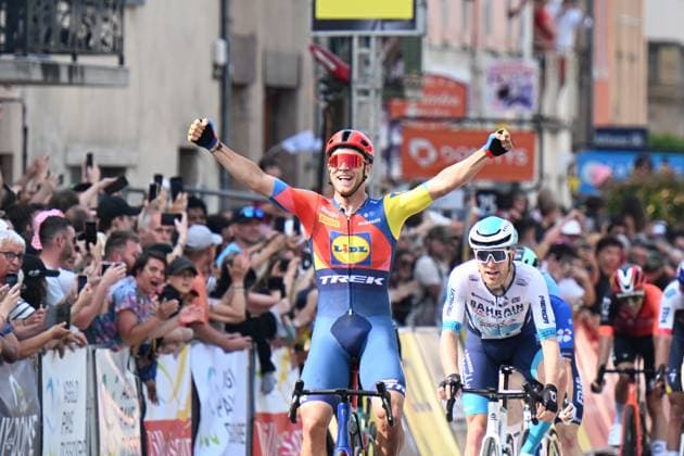09-06-2025 Criterium Du Dauphine Libere; Tappa 02 Premilhat - Issoire; 2025, Lidl - Trek; Milan, Jonathan; Issoire; 