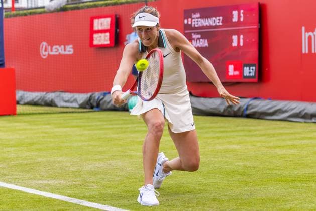 Tennis - 2025 WTA, Tennis Damen HSBC Championships - Round One -Tatjana Maria - The Queens Club - Monday 9th June 2025 Colorsport Daniel Bearham  csp_ten_quW_db_09062025_