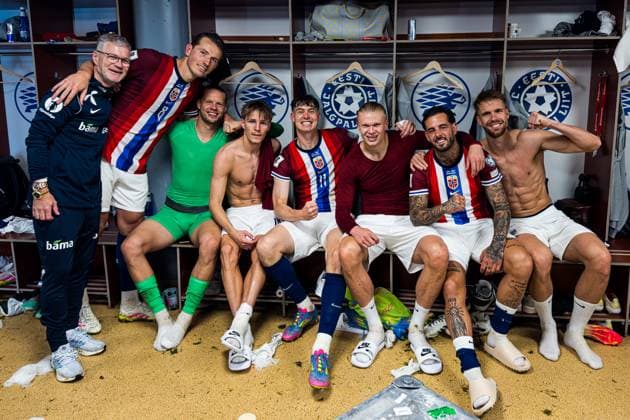Sport Themen der Woche KW24 Sport Bilder der Tages 250609 Sander Berge, goalkeeper orjan Haskjold Nyland, Martin odegaard, Jorgen Strand Larsen, Erling Braut Haaland, Aron Donnum and Kristoffer Ajer of Norway celebrates after the FIFA World Cup, WM, Weltmeisterschaft, Fussball Qualifier football match between Estonia and Norway on June 9, 2025 in Tallinn. Photo: Marius Simensen BILDBYRAN COP 238 MM0043 bbeng estland estonia european qualifiers 2026 fifa world cup qualifiers football fotball fotboll jubel norge norway soccer uefa world cup qualifiers vm kval vm kvalik vm-kvalifisering *** 250609 Sander Berge, goalkeeper orjan Haskjold Nyland, Martin odegaard, Jorgen Strand Larsen, Erling Braut Haaland, Aron Donnum and Kristoffer Ajer of Norway celebrates after the FIFA World Cup Qualifier football match between Estonia and Norway on June 9, 2025 in Tallinn Photo Marius Simensen BILDBYRAN COP 238 MM0043 bbeng estonia estonia european qualifiers 2026 fifa world cup qualifiers football fotboll fotboll jubel norge norway soccer uefa world cup qualifiers vm kval vm kvalik vm kvalifisering  Copyright: MARIUSxSIMENSEN BB250609BB762