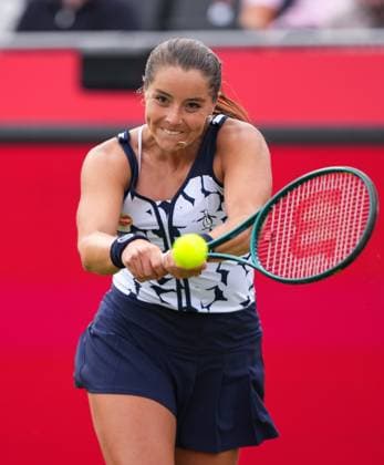 Jodie Barrage (GBR) during her round of 32 loss at the WTA, Tennis Damen HSBC Championships at The Queen s Club, London, England on the 9 June 2025.  Copyright: xAndyxRowlandx PMI-6889-0003