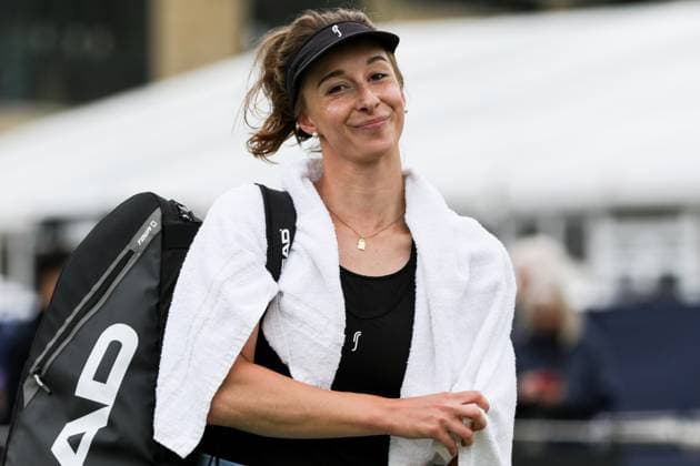 Ilkley Tennis Club, England, June 9th 2025: Valentina Ryser after the WTA, Tennis Damen 125 Lexus Ilkley Open match between Sayaka Ishii at Ilkley Tennis Club in Ilkley, England on June 9th 2025. (Sean Chandler SPP) Copyright: xSeanxChandlerx xSPPx spp-en-SeChSp-WTA 125 Lexus Ilkley Open - Lucrezia Stefanini v Viktorija Golubic - Ilkley Tennis Club-22F5A3426