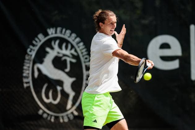 BOSS OPEN ATP250; 10.06.2025 Alexander Zverev (GER) trainiert, Training BOSS OPEN ATP250; Stuttgart, Tennisclub Weissenhof am 10.06.2025 Copyright: xBEAUTIFULxSPORTS Wunderlx