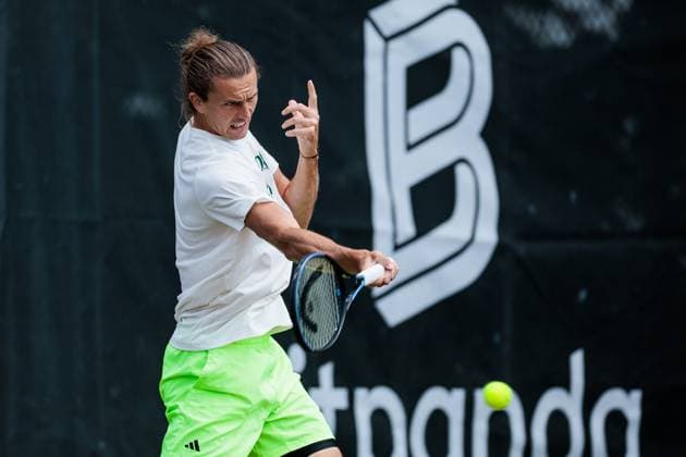 BOSS OPEN ATP250; 10.06.2025 Alexander Zverev (GER) trainiert, Training BOSS OPEN ATP250; Stuttgart, Tennisclub Weissenhof am 10.06.2025 Copyright: xBEAUTIFULxSPORTS Wunderlx
