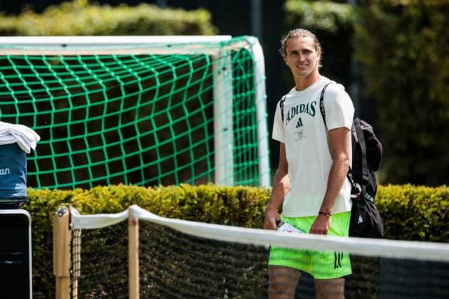 BOSS OPEN ATP250; 10.06.2025 Alexander Zverev (GER) trainiert, Training BOSS OPEN ATP250; Stuttgart, Tennisclub Weissenhof am 10.06.2025 Copyright: xBEAUTIFULxSPORTS Wunderlx