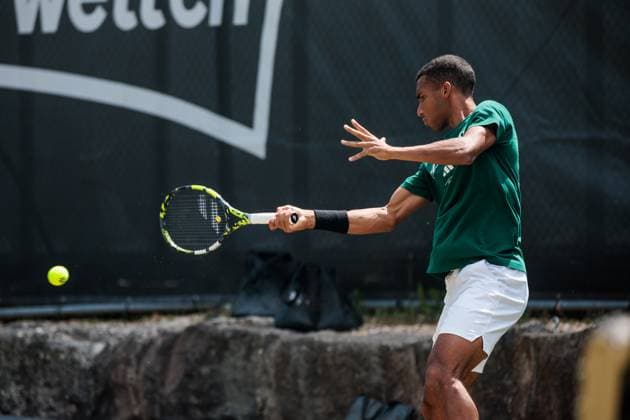BOSS OPEN ATP250; 10.06.2025 Felix Auger-Aliassime (CAN) trainiert, im Training BOSS OPEN ATP250; Stuttgart, Tennisclub Weissenhof am 10.06.2025 Copyright: xBEAUTIFULxSPORTS Wunderlx