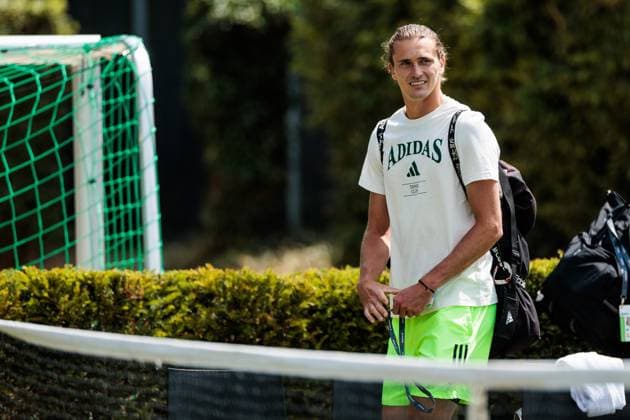 Sport Bilder des Tages BOSS OPEN ATP250; 10.06.2025 Alexander Zverev (GER) trainiert, Training BOSS OPEN ATP250; Stuttgart, Tennisclub Weissenhof am 10.06.2025 Copyright: xBEAUTIFULxSPORTS Wunderlx