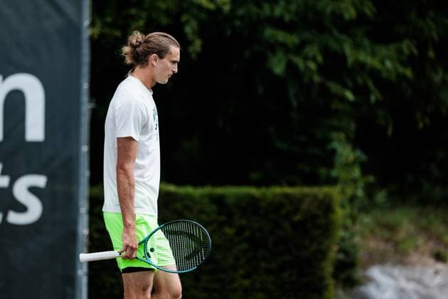 BOSS OPEN ATP250; 10.06.2025 Alexander Zverev (GER) trainiert, Training BOSS OPEN ATP250; Stuttgart, Tennisclub Weissenhof am 10.06.2025 Copyright: xBEAUTIFULxSPORTS Wunderlx