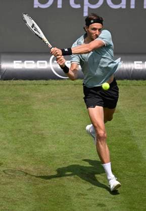 Arthur Rinderknech Aktion Tennis Herren BOSS Open ATP, Tennis Herren 250 Stuttgart 2025 Weissenhof BOSS Open ATP 250 Stuttgart 2025