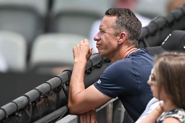 Philipp Kohlschreiber, Trainer Justin Engel, unzufrieden enttäuscht enttaeuscht niedergeschlagen frustriert, 10.06.2025 Tennis BOSS OPEN ATP, Tennis Herren 250, TC Weissenhof, Stuttgart,