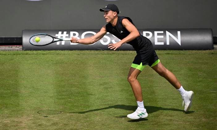 Justin Engel GER Aktion Tennis Herren BOSS Open ATP, Tennis Herren 250 Stuttgart 2025 Weissenhof BOSS Open ATP 250 Stuttgart 2025