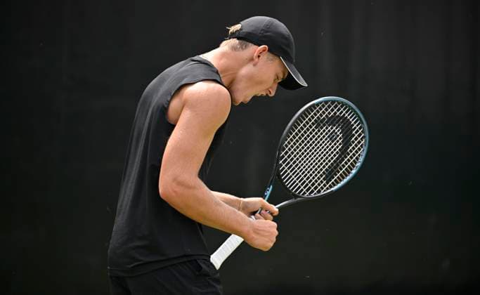 Justin Engel GER Jubel, Freude, Emotion, emotional, jubelt, Glueck, gluecklich, Tennis Herren BOSS Open ATP, Tennis Herren 250 Stuttgart 2025 Weissenhof BOSS Open ATP 250 Stuttgart 2025