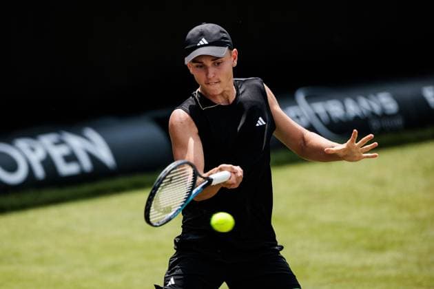 BOSS OPEN ATP250; 10.06.2025 Justin Engel (GER) im Match gegen James Duckworth (AUS) BOSS OPEN ATP250; Stuttgart, Tennisclub Weissenhof am 10.06.2025 Copyright: xBEAUTIFULxSPORTS Wunderlx