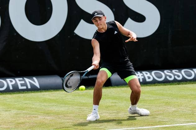 BOSS OPEN ATP250; 10.06.2025 Justin Engel (GER) im Match gegen James Duckworth (AUS) BOSS OPEN ATP250; Stuttgart, Tennisclub Weissenhof am 10.06.2025 Copyright: xBEAUTIFULxSPORTS Wunderlx