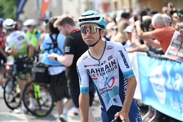 10-06-2025 Criterium Du Dauphine Libere; Tappa 03 Brioude - Charantonnay; 2025, Bahrain - Victorious; Martinez, Lenny; Brioude; 