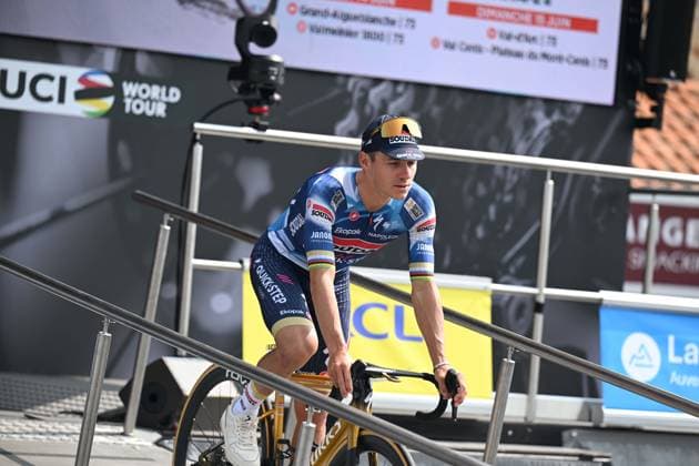 10-06-2025 Criterium Du Dauphine Libere; Tappa 03 Brioude - Charantonnay; 2025, Soudal - Quick Step; Evenepoel, Remco; Brioude; 