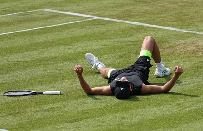10.06.2025,Boss Open 2025, TC Weissenhof Stuttgart, ATP, Tennis Herren Tour 250 Tennis, im Bild: Justin Engel (GER) Sieger