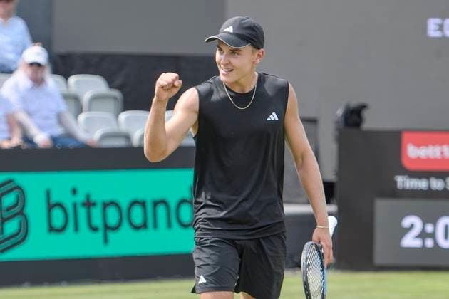 Justin Engel GER ballt die Faust 10.06.2025 Tennis BOSS OPEN ATP, Tennis Herren 250, TC Weissenhof, Stuttgart,