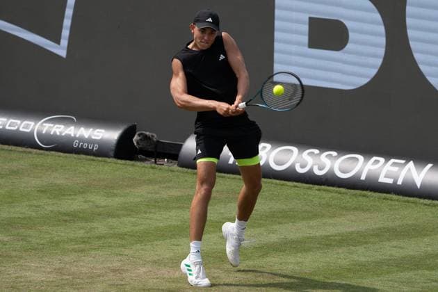 , Justin Engel vs. James Duckwirth, Tennis, ATP, Tennis Herren Turnier, Boss-Open, Center-Court, Sechzehntelfinale, 10.06.2025, Justin Engel vs. James Duckwirth, Tennis, ATP-Turnier, Boss-Open, Center-Court, Sechzehntelfinale, 10.06.2025, Stuttgart Copyright: xEibner-Pressefoto EdwardxCheungx EP_ECG