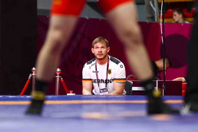 Bilder des Jahres 2025, Sport 06 Juni Bilder des Jahres 2025, Sport 06 Juni Sport Themen der Woche KW24 Wrestling U17, U 17 European Championships 2025 Germany coach *** Wrestling U17 European Championships 2025 Germany coach Copyright: xUnitedxWorldxWrestlingx xJakexKix