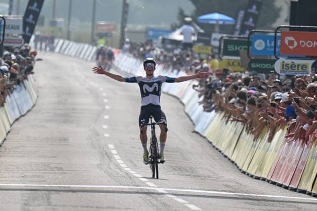 10-06-2025 Criterium Du Dauphine Libere; Tappa 03 Brioude - Charantonnay; 2025, Movistar; Romeo Abad, Ivan; Charantonnay; 