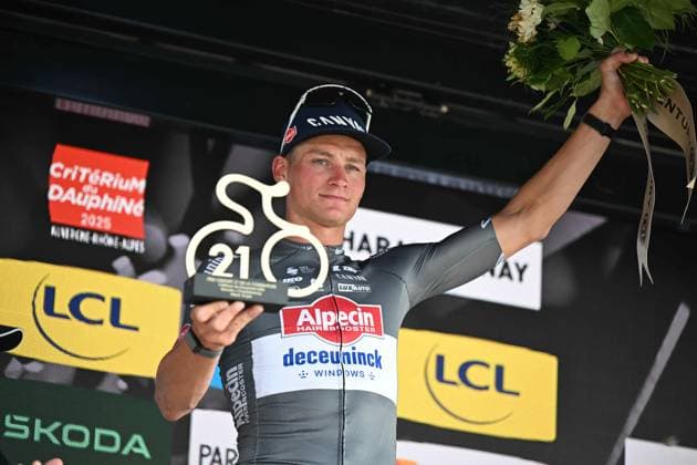 10-06-2025 Criterium Du Dauphine Libere; Tappa 03 Brioude - Charantonnay; 2025, Alpecin - Deceuninck; Van Der Poel, Mathieu; Charantonnay; 