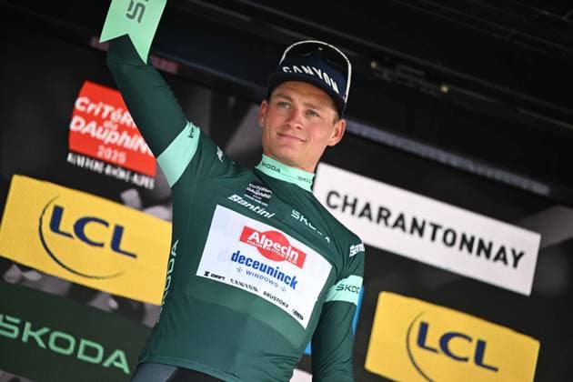 10-06-2025 Criterium Du Dauphine Libere; Tappa 03 Brioude - Charantonnay; 2025, Alpecin - Deceuninck; Van Der Poel, Mathieu; Charantonnay; 