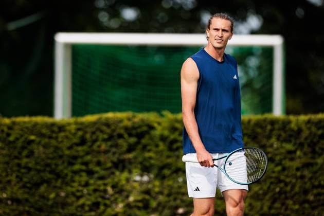 BOSS OPEN ATP250; 10.06.2025 Alexander Zverev (GER) trainiert, im Training BOSS OPEN ATP250; Stuttgart, Tennisclub Weissenhof am 10.06.2025 Copyright: xBEAUTIFULxSPORTS Wunderlx