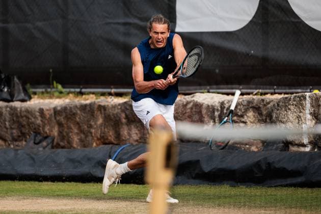 BOSS OPEN ATP250; 10.06.2025 Alexander Zverev (GER) trainiert, im Training BOSS OPEN ATP250; Stuttgart, Tennisclub Weissenhof am 10.06.2025 Copyright: xBEAUTIFULxSPORTS Wunderlx