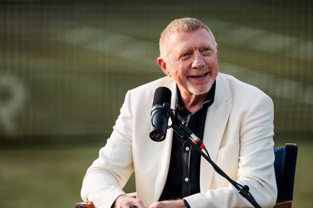 BOSS OPEN ATP250; 10.06.2025 Boris Becker während der Live-Aufnahme des Boris Becker & Andrea Petrovic Podcasts BOSS OPEN ATP250; Stuttgart, Tennisclub Weissenhof am 10.06.2025 Copyright: xBEAUTIFULxSPORTS Wunderlx