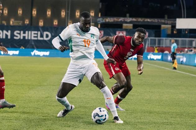 Toronto, Ontario, Canada, Jun 10th 2025 Nicolas Pepe (19 Ivory Coast) in action during the Canadian Shield International Friendly, Länderspiel, Nationalmannschaft game between Canada and Ivory Coast at BMO Field in Toronto, Canada (EDITORIAL USAGE ONLY). (Curtis Wong SPP) Copyright: xCurtisxWongx xSPPx spp-en-CuWoSp-2025-06-10 Canada v Ivory Coast-45