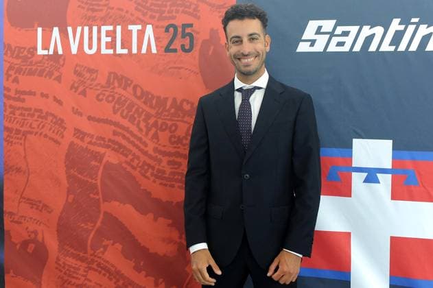 Sport Bilder des Tages Foto IPP Massimo Rana Torino 11-06-2025 Ciclismo Conferenza stampa di presentazione della La Vuelta con le tappe piemontesi nella foto fabio Aru Italy Photo Press - World Copyright italy ITALY  Copyright: xR4924_italyphotopressx