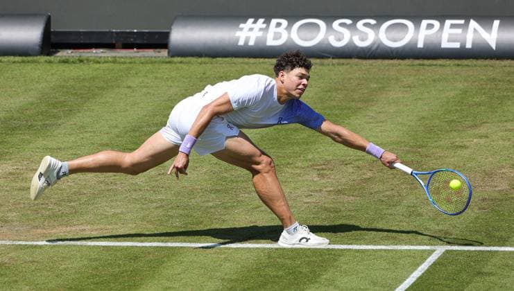 11.06.2025,Boss Open 2025, TC Weissenhof Stuttgart, ATP, Tennis Herren Tour 250 Tennis, im Bild: Ben Shelton (USA)