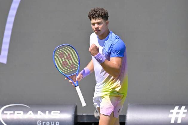 Ben SHELTON (USA) ballt die Faust 11.06.2025 Tennis BOSS OPEN ATP, Tennis Herren 250, TC Weissenhof, Stuttgart,
