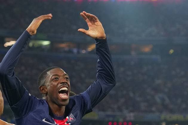 PSG s Ousmane Dembele celebrates 0-3 during the Uefa Champions League Final soccer match between Paris Saint Germain and FC Inter at Allianz Arena in Munich , Germany - Saturday May 31, 2025 . - Soccer  Copyright: xSpada LaPressex
