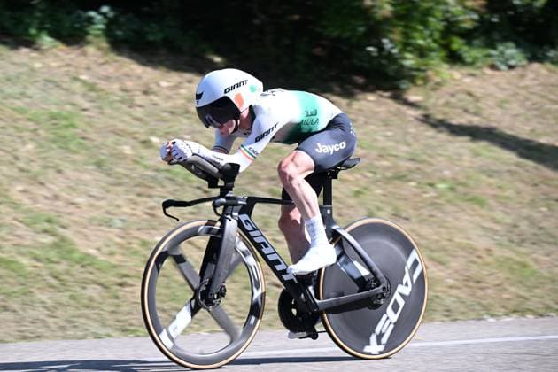 11-06-2025 Criterium Du Dauphine Libere; Tappa 04 Charmes Sur Rhone - Saint Peray; 2025, Jayco - Alula; Dunbar, Eddie; Saint Peray; 
