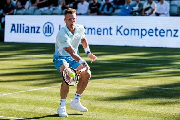 BOSS OPEN ATP250; 11.06.2025 Jiri Lehecka (CZE) im Match gegen Jan-Lennard Struff (GER) BOSS OPEN ATP250; Stuttgart, Tennisclub Weissenhof am 11.06.2025 Copyright: xBEAUTIFULxSPORTS Wunderlx