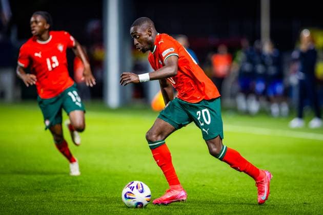PORTUGAL U21, U 21 - FRANCE U21 Carlos Forbes Borges of Portugal during the UEFA European Under-21 Championship 2025 football match between Portugal U21 and France U21. Stadium Na Sihoti, Trencin, Slovakia, June 11, 2025. Photo by Branislav Racko Copyright: xx 080A4863