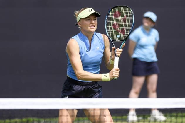 Ilkley Tennis Club, England, June 11th 2025: Harriet Dart during the WTA, Tennis Damen 125 Lexus Ilkley Open Day 4 match with Diane Parry at Ilkley Tennis Club in Ilkley, England on June 11th 2025. (Sean Chandler SPP) Copyright: xSeanxChandlerx xSPPx spp-en-SeChSp-WTA 125 Lexus Ilkley Open - Day 4 - Ilkley Tennis Club-22F5A8239