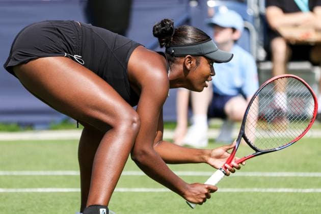 Ilkley Tennis Club, England, June 11th 2025: Alana Smith during the WTA, Tennis Damen 125 Lexus Ilkley Open Day 4 doubles match with Alicia Barnett and Elixane Lechemia at Ilkley Tennis Club in Ilkley, England on June 11th 2025. (Sean Chandler SPP) Copyright: xSeanxChandlerx xSPPx spp-en-SeChSp-WTA 125 Lexus Ilkley Open - Day 4 - Ilkley Tennis Club-402F5A9254
