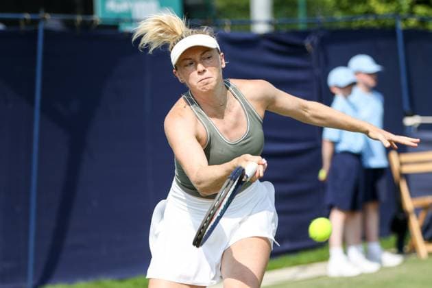 Ilkley Tennis Club, England, June 11th 2025: Alicia Barnett during the WTA, Tennis Damen 125 Lexus Ilkley Open Day 4 doubles match with Kayla Cross and Alana Smith at Ilkley Tennis Club in Ilkley, England on June 11th 2025. (Sean Chandler SPP) Copyright: xSeanxChandlerx xSPPx spp-en-SeChSp-WTA 125 Lexus Ilkley Open - Day 4 - Ilkley Tennis Club-432F5A9334