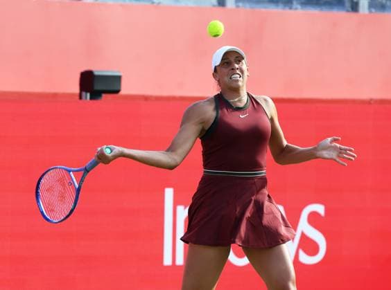 Sport Bilder des Tages TENNIS - WTA, Tennis Damen Queen s Club LONDON,ENGLAND,11.JUN.25 - TENNIS - WTA Tour, HSBC Championships. Image shows Madison Keys (USA).  GEPAxpictures xAlanxGrieves