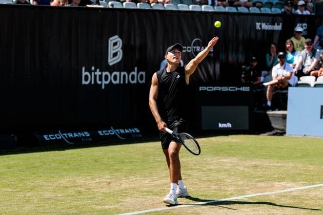 BOSS OPEN ATP250; 12.06.2025 Justin Engel (GER) im Match gegen Alex Michelsen (USA) BOSS OPEN ATP250; Stuttgart, Tennisclub Weissenhof am 12.06.2025 Copyright: xBEAUTIFULxSPORTS Wunderlx