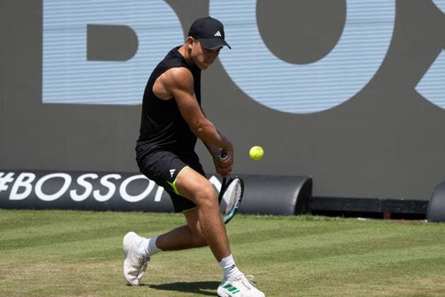 Justin Engel Ruckhand, Aktion, Alex Michelsen vs. Justin Engel, Tennis, ATP, Tennis Herren Turnier, Boss-Open, Center-Court, Achtelfinale, 11.06.2025, Alex Michelsen vs. Justin Engel, Tennis, ATP-Turnier, Boss-Open, Center-Court, Achtelfinale, 11.06.2025, Stuttgart Copyright: xEibner-Pressefoto EdwardxCheungx EP_ECG
