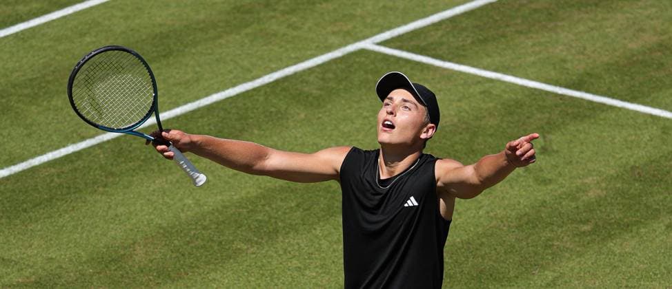 12.06.2025,Boss Open 2025, TC Weissenhof Stuttgart, ATP, Tennis Herren Tour 250 Tennis, im Bild: Justin Engel (GER)