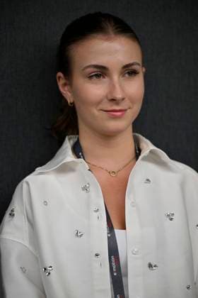 PK Pressekonferenz Justin Engel (GER) Freundin Elisabeth Jasmin Brixel Portrait Tennis Herren BOSS Open ATP, Tennis Herren 250 Stuttgart 2025 Weissenhof BOSS Open ATP 250 Stuttgart 2025