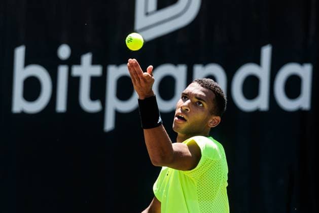 BOSS OPEN ATP250; 12.06.2025 Felix Auger-Aliassime (CAN) im Match gegen Giovanni Mpetshi Perricard (FRA) BOSS OPEN ATP250; Stuttgart, Tennisclub Weissenhof am 12.06.2025 Copyright: xBEAUTIFULxSPORTS Wunderlx