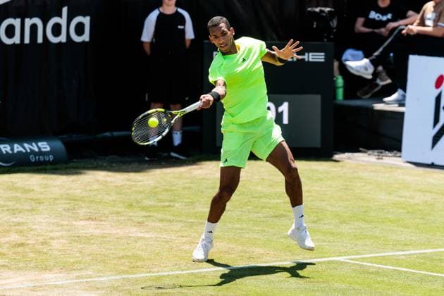 BOSS OPEN ATP250; 12.06.2025 Felix Auger-Aliassime (CAN) im Match gegen Giovanni Mpetshi Perricard (FRA) BOSS OPEN ATP250; Stuttgart, Tennisclub Weissenhof am 12.06.2025 Copyright: xBEAUTIFULxSPORTS Wunderlx