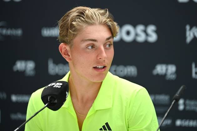 Justin ENGEL (GER), Einzelbild,angeschnittenes Einzelmotiv,Portraet,Portrait,Porträt. Pressekonferenz Tennis Boss Open 2025 am 12.06. 2025 auf dem Weissenhof in Stuttgart,