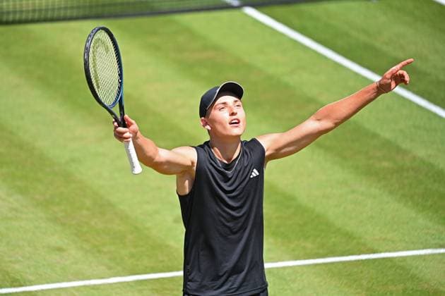 Justin ENGEL (GER), Jubel,Freude,Begeisterung, Aktion,Einzelbild,angeschnittenes Einzelmotiv,Halbfigur,halbe Figur. Tennis Boss Open 2025 am 12.06. 2025 auf dem Weissenhof in Stuttgart, Â